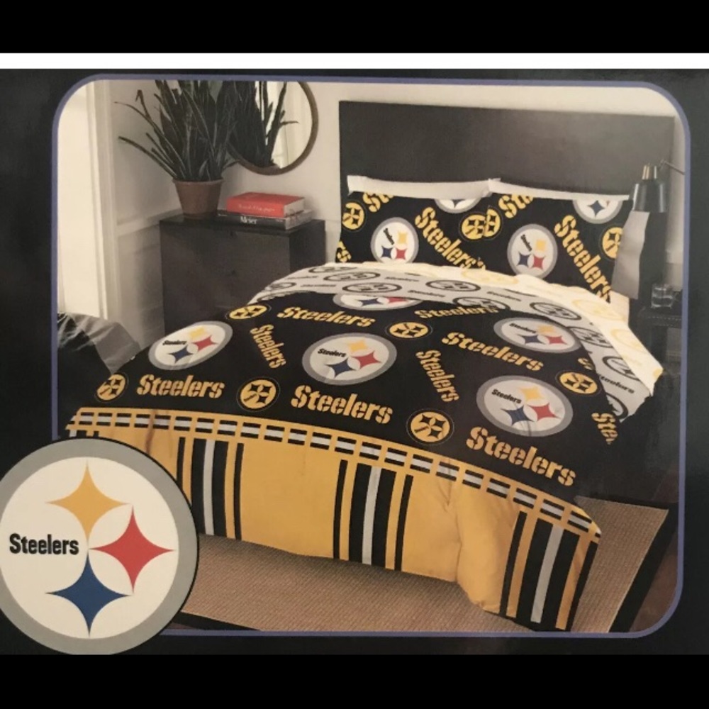 Pittsburgh Steelers Bag NFL Full 5 Piece Comforter